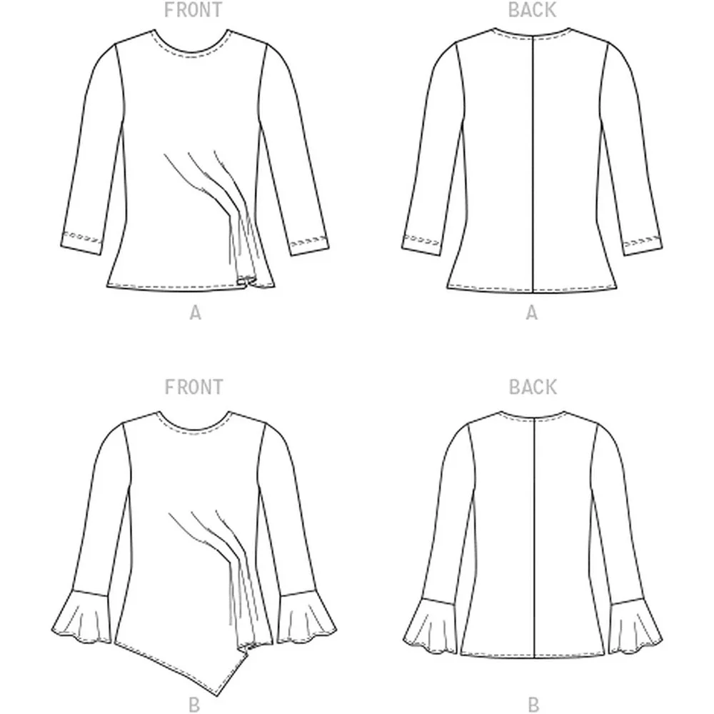 Butterick Sewing Pattern 6788 10754 Top Misses Size XSM-MED